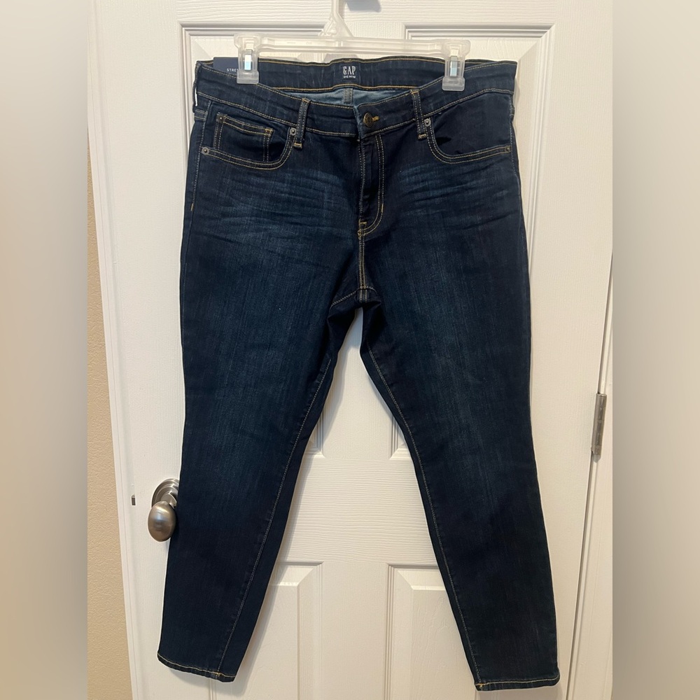 GAP Women's Midnight Blue Skinny Jeans